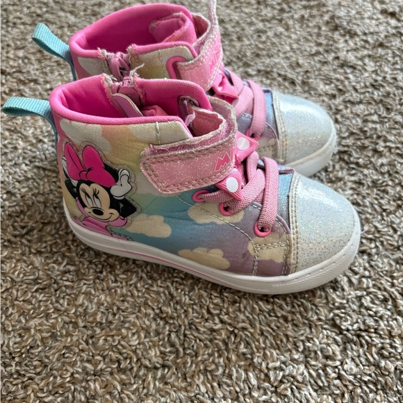 Bundle of Kids High-Top Sneakers with Pink and Blue Accents - Picture 3 of 15